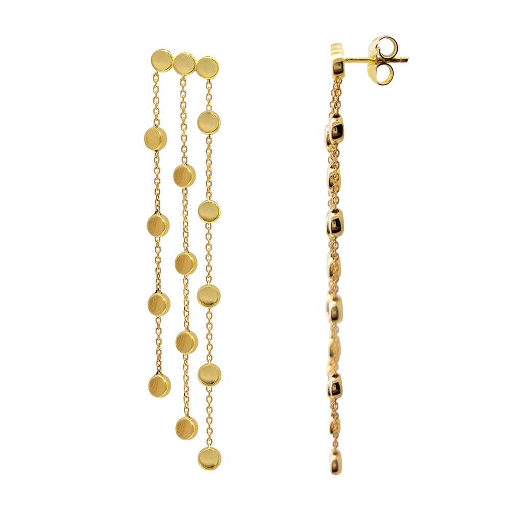 ARETES ARMILLAS GLOW 4.9gr. ORO AMARILLO 18K