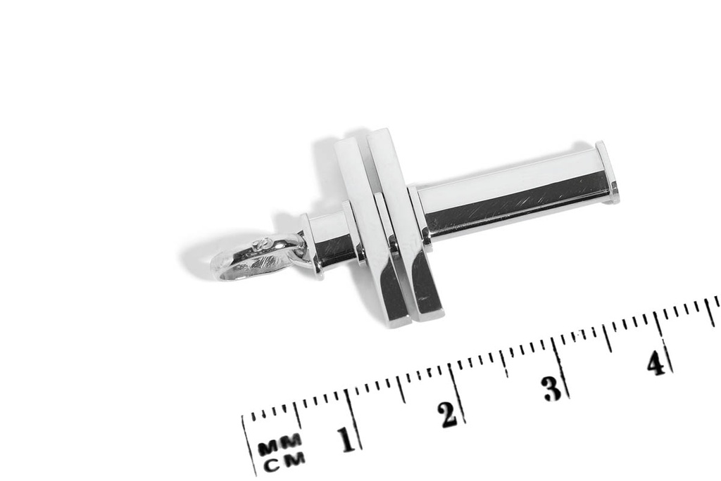 CRUZ UOMO DOUBLE OB 32X21MM 18KW 6.3