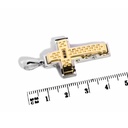 CRUZ UOMO TRACE OA/OB 36X23MM 12.50 18K 