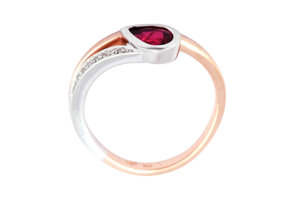 ANILLO AN OR/B RUBI B4P 18KC 4.7