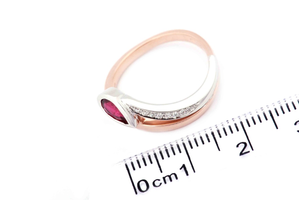 ANILLO AN OR/B RUBI B4P 18KC 4.7