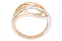 ANILLO ORBITAL B12P 5.6gr ORO AMARILLO/BLANCO 18K