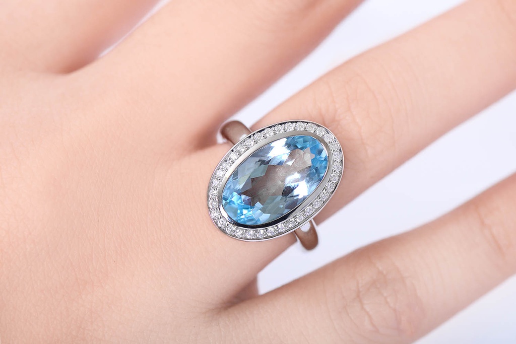 ANILLO SCHATZ TOPACIO-AZUL B25P 18KW 14.36
