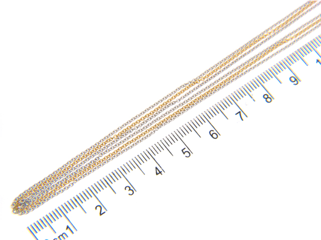 CADENA TPLANKER“1MM 50CM OB/B/A“ 18KC 7.05