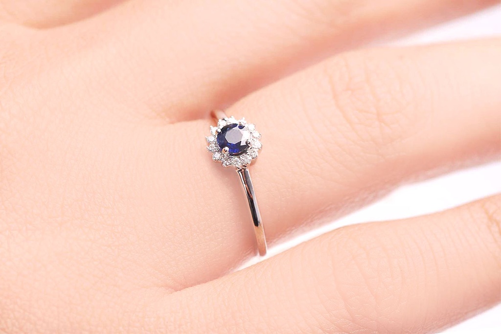 ANILLO ZAFIRO/4MM B7P VSG 18KW 1.35