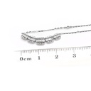 GARGANTILL ICE DIAMANTES Talla-Brillante/Baguette 0.39ct GVS 2.0gr. 40/45cm ORO BLANCO 18K