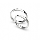 [CYC] Par de argollas de matrimonio "SECRET PROMISE" - Oro 14k 4mm candado A06651-06652