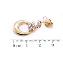 ARETES “FIORIRE“ COLGANTE 36-DIAMANTES Talla-Redondo 0.68ct 7.4gr. ORO AMARILLO 18K