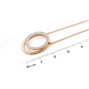 GARGANTILLA “DUO“ 20mm 44-DIAMANTES 0.17ct 5.9gr. 42cm. ORO AMARILLO 18K