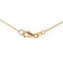 GARGANTILLA "FIORIRE" COLGANTE 35-DIAMANTES Talla-Redondo 0.20ct 5.3gr. 42cm. ORO AMARILLO 18K