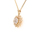 GARGANTILLA "CUASAR" 32-DIAMANTES Talla/Redondo 0.40ct 3.3gr. 42cm. ORO AMARILLO/BLANCO 18K