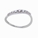 ALIANZA SUMMIT SWIRL 11-DIAMANTES 0.22ct 1.3gr. ORO BLANCO 18K