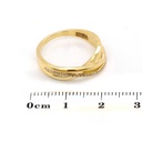 ANILLO “AXIS“ 27-DIAMANTES 0.10ct 3.9gr. ORO AMARILLO 18K