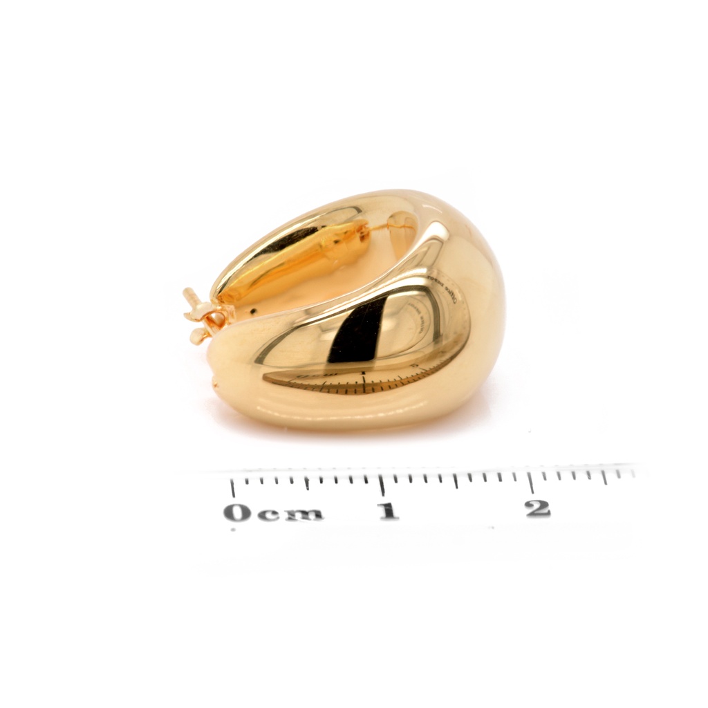 ARETES CITY HOOPS DROP 7.0gr. ORO AMARILLO 18K