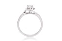 [CYC] Anillo de Compromiso Abracci con un diamante natural Corte Ideal Original 1/4ct VS2/I en oro blanco 18K