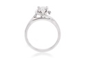 [CYC] Anillo de Compromiso Abracci con un diamante natural Corte Ideal Original 1ct VS2/I en oro blanco 18K