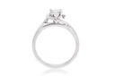 [CYC] Anillo de Compromiso Abracci con un diamante natural Corte Ideal Original 2/3ct VS2/I en oro blanco 18K