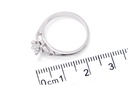 [CYC] Anillo de Compromiso Abracci con un diamante natural Corte Ideal Original 3/4ct VS2/I en oro blanco 18K