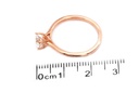[CYC] Anillo de Compromiso Amore con un diamante natural Corte Ideal Original 2/3ct VS2/I en oro rosa 18K