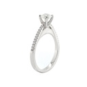 [CYC] Anillo de Compromiso Desire con un diamante natural Corte Ideal Original 2/3ct VS2/I y adornado con 0.09ct diamantes naturales VS/G en oro blanco 18K