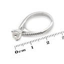 [CYC] Anillo de Compromiso Desire con un diamante natural Corte Ideal Original 2/3ct VS2/I y adornado con 0.09ct diamantes naturales VS/G en oro blanco 18K