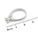 [CYC] Anillo de Compromiso Desire con un diamante natural Corte Ideal Original 3/4ct VS2/I y adornado con 0.09ct diamantes naturales VS/G en oro blanco 18K