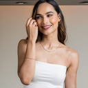 GARG C/DIJE PURITY/GIRL B11P 2.6gr. 42cm. ORO AMARILLO 18K