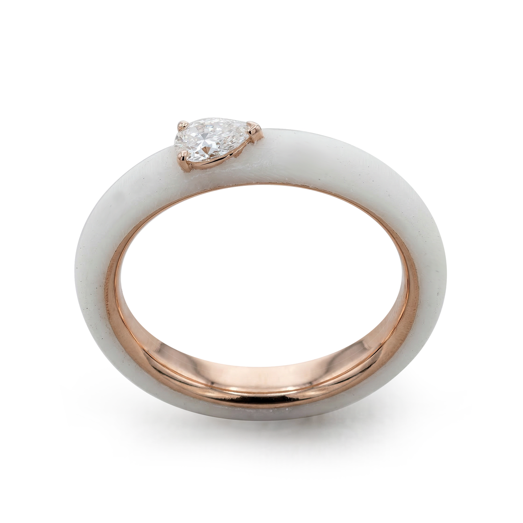 ANILLO PERA15P FVS ESMALTE-BLNCO 18KY 5.1