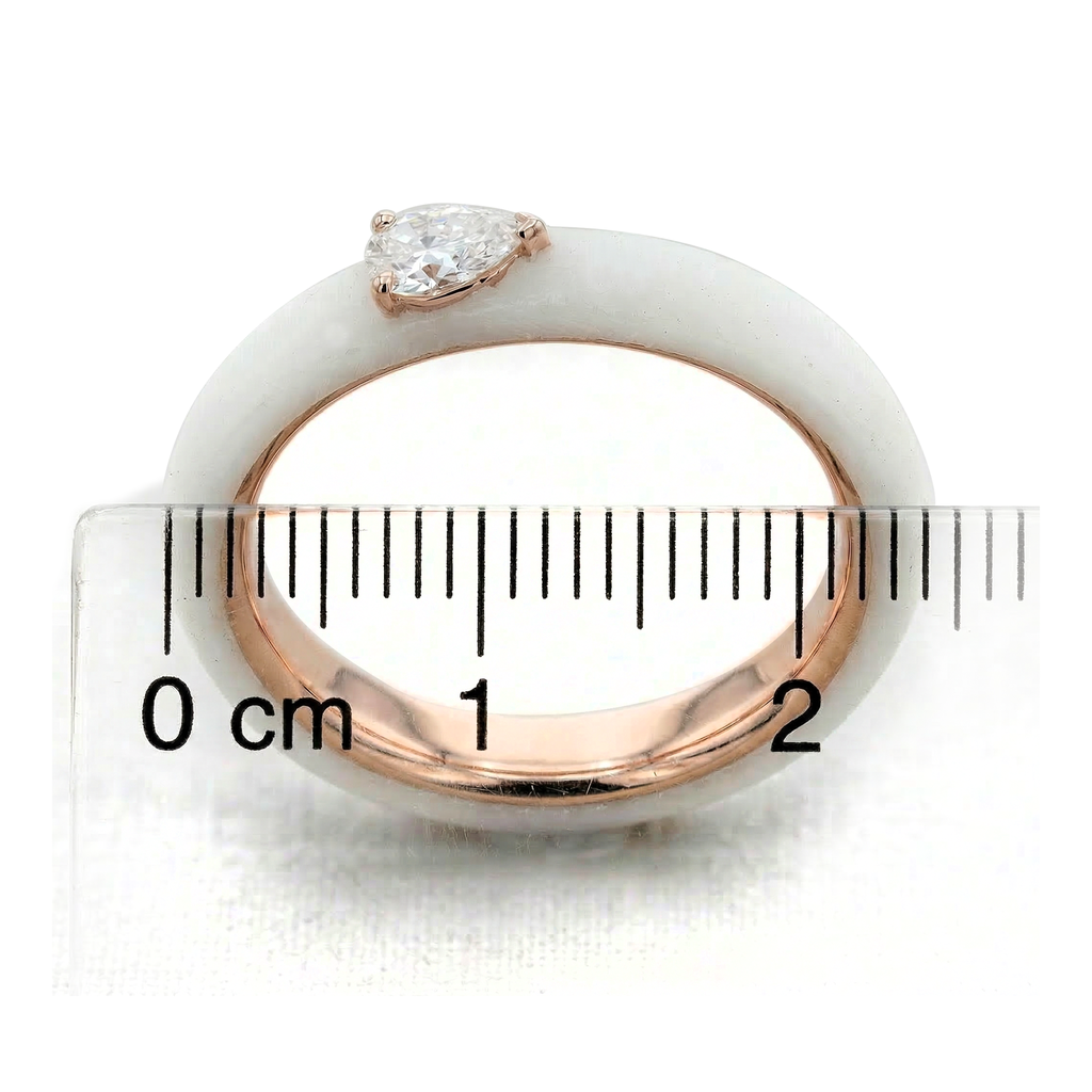 ANILLO PERA15P FVS ESMALTE-BLNCO 18KY 5.1