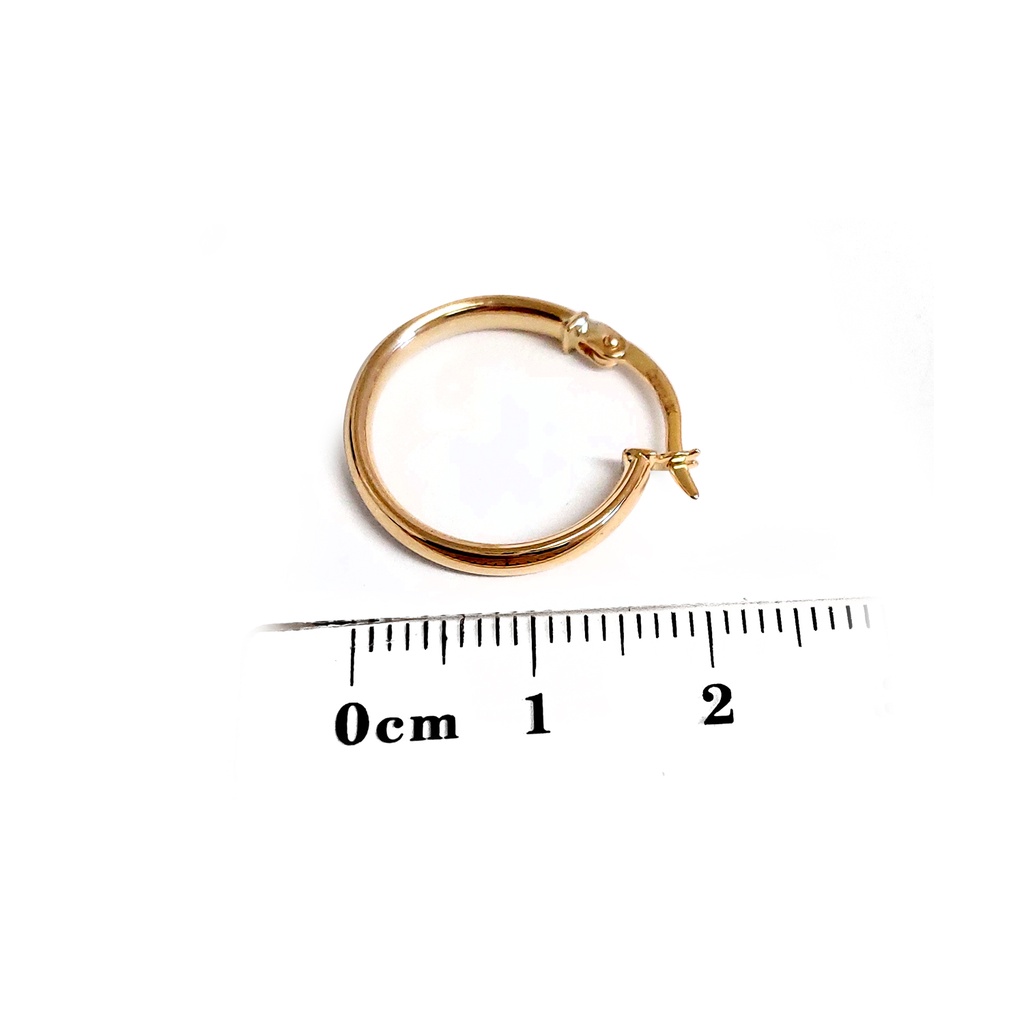 ARRACADAS 19X2.7MM LISA 18KY 1.36