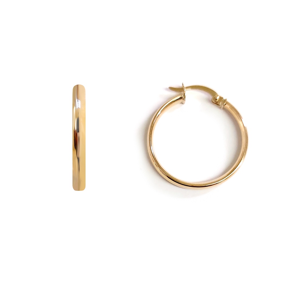 ARRACADAS 24X2.7MM LISA 18KY 1.64