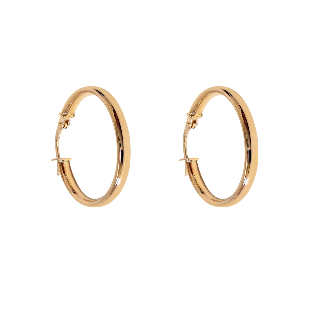 ARRACADAS 24X2.7MM LISA 18KY 1.64