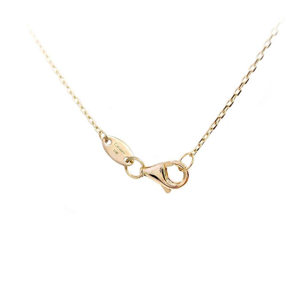 GARG C/DIJE DELFINES ESMALTE-AZUL 18KY 3