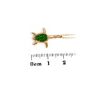 GARG C/DIJE TORTUGA ESMALTE-VERDE 18KY 2.88