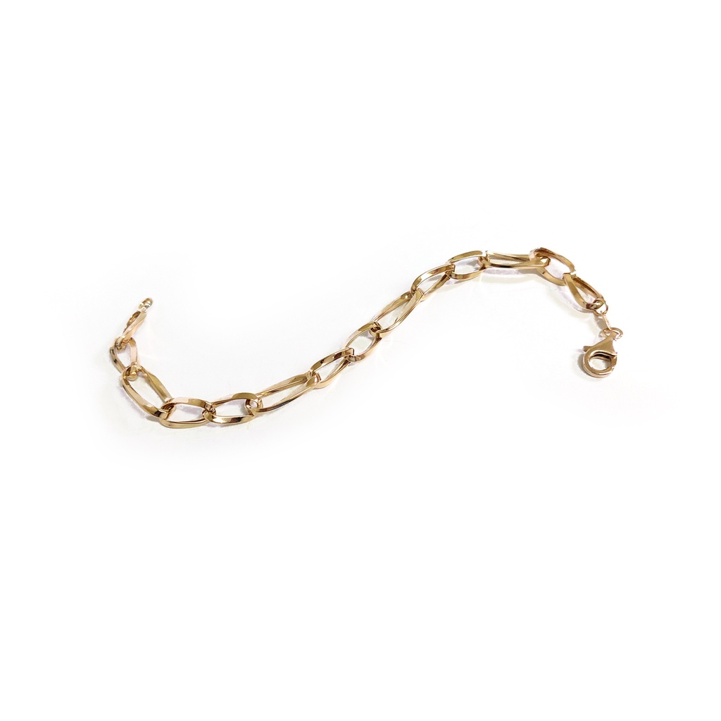 PULSERA ELIPTIC-1X1 19CM 18KY 3.8