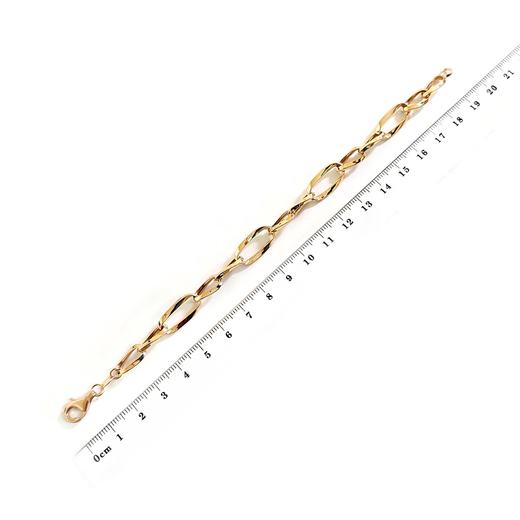 PULSERA ELIPTIC-1X1 19CM 18KY 3.8