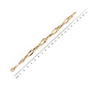 PULSERA ELIPTIC-1X1 19CM 18KY 3.8