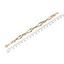 PULSERA ELIPTIC-2X1 19.5CM 18KY 4.38