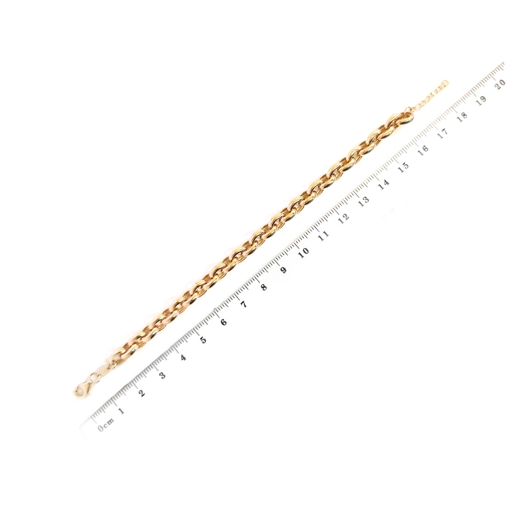 PULSERA ROLO-6.5MM 19CM 18KY 8.37
