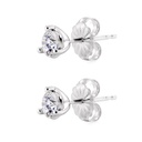 Aretes “Centro de mi Universo“ 2-DIAMANTES IDEAL 0.50ct G/VS TE AMO 1.4gr Oro Blanco 18K