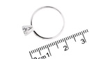 [CYC] Anillo de Compromiso Exquisite con un diamante natural Corte Ideal Original 1/3ct VS2/I en oro blanco 14K