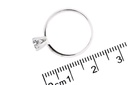 [CYC] Anillo de Compromiso Exquisite con un diamante natural Corte Ideal Original 1/4ct VS2/I en oro blanco 14K
