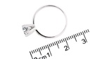 [CYC] Anillo de Compromiso Exquisite con un diamante natural Corte Ideal Original 1ct VS2/I en oro blanco 14K