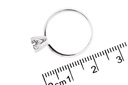 [CYC] Anillo de Compromiso Exquisite con un diamante natural Corte Ideal Original 2/3ct VS2/I en oro blanco 14K