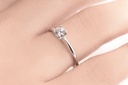 [CYC] Anillo de Compromiso Exquisite con un diamante natural Corte Ideal Original 3/4ct VS2/I en oro blanco 14K