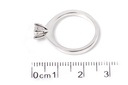 [CYC] Anillo de Compromiso Love con un diamante natural Corte Ideal Original 1/2ct VS2/I en oro blanco 18K