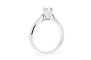 [CYC] Anillo de Compromiso Para Siempre con un diamante natural Corte Ideal Original 1/4ct VS2/I en oro blanco 18K