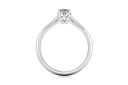 [CYC] Anillo de Compromiso Pyramide con un diamante natural Corte Ideal Original 1/2ct VS2/I en oro blanco 14K