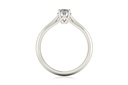 [CYC] Anillo de Compromiso Pyramide con un diamante natural Corte Ideal Original 1/3ct VS2/I en oro blanco 14K
