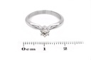[CYC] Anillo de Compromiso Queen con un diamante natural Corte Ideal Original 2/3ct VS2/I en oro blanco 14K